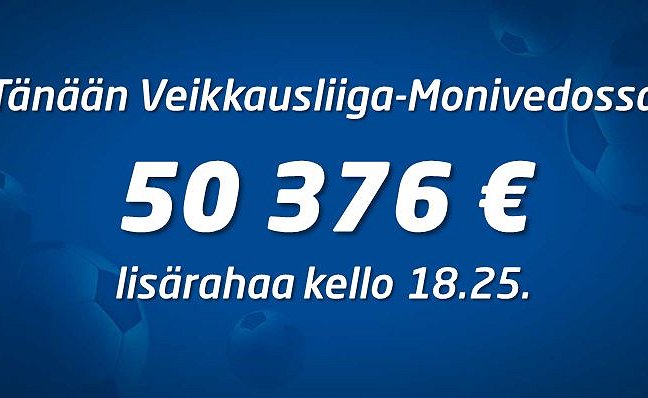 50 376 euroa lisärahaa Monivedossa
