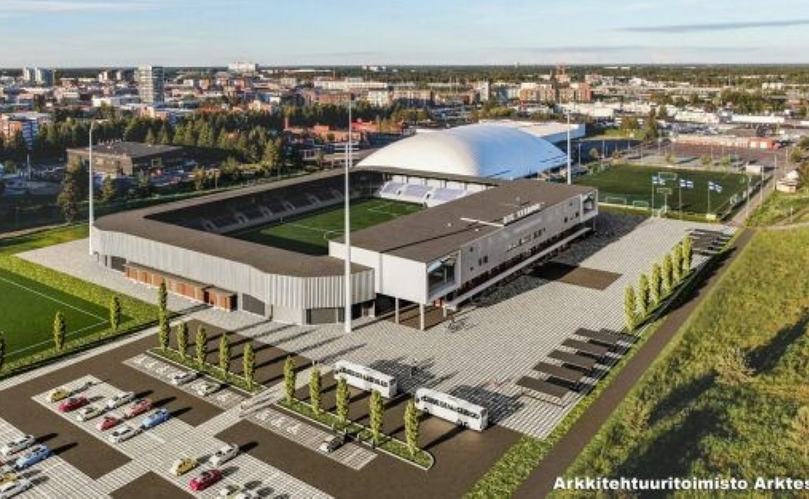 Heinäpään jalkapallostadion yhä suunnitelmissa - Oulun kaupunki tukemassa hankkeen edelleenselvitystä