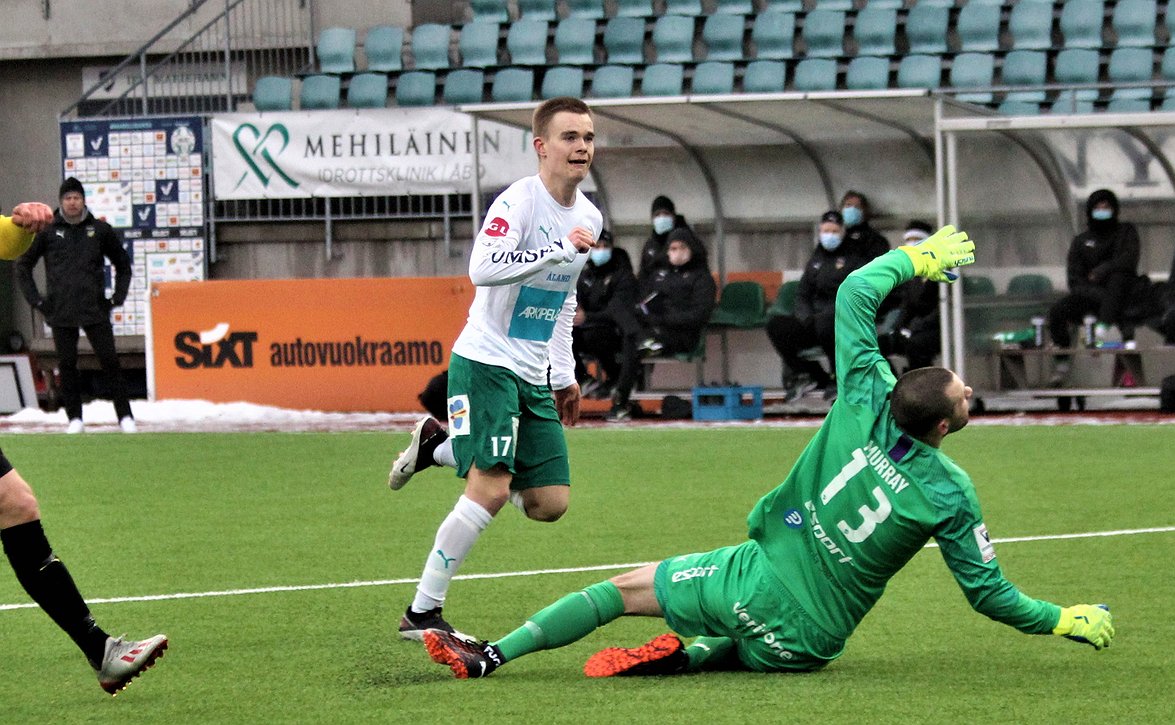 ​IFK Mariehamn haki voiton Ilveksestä kahden nopean maalin myötä